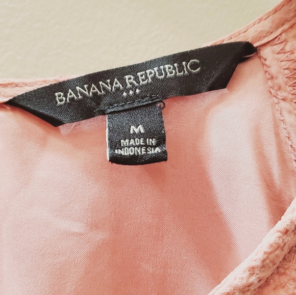Banana Republic punk short angel sleeve pink top medium - Picture 6 of 8